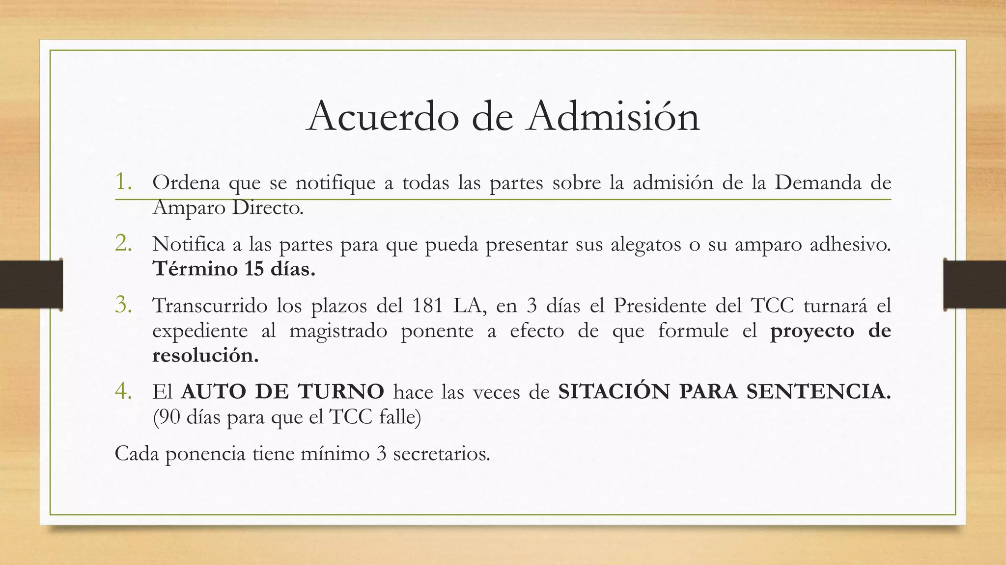 Tramitación del Juicio de Amparo Directo | PDF