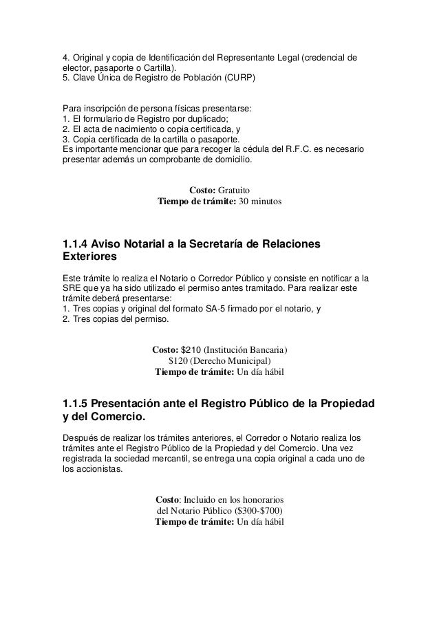 Tramites constitucion empresa_mexico