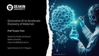 Generative AI to Accelerate Discovery of Materials | PDF
