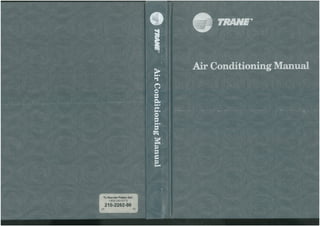Trane airconditioning manual