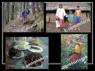 t. deportivo t. gastronómico t. comunitario agroturismo 