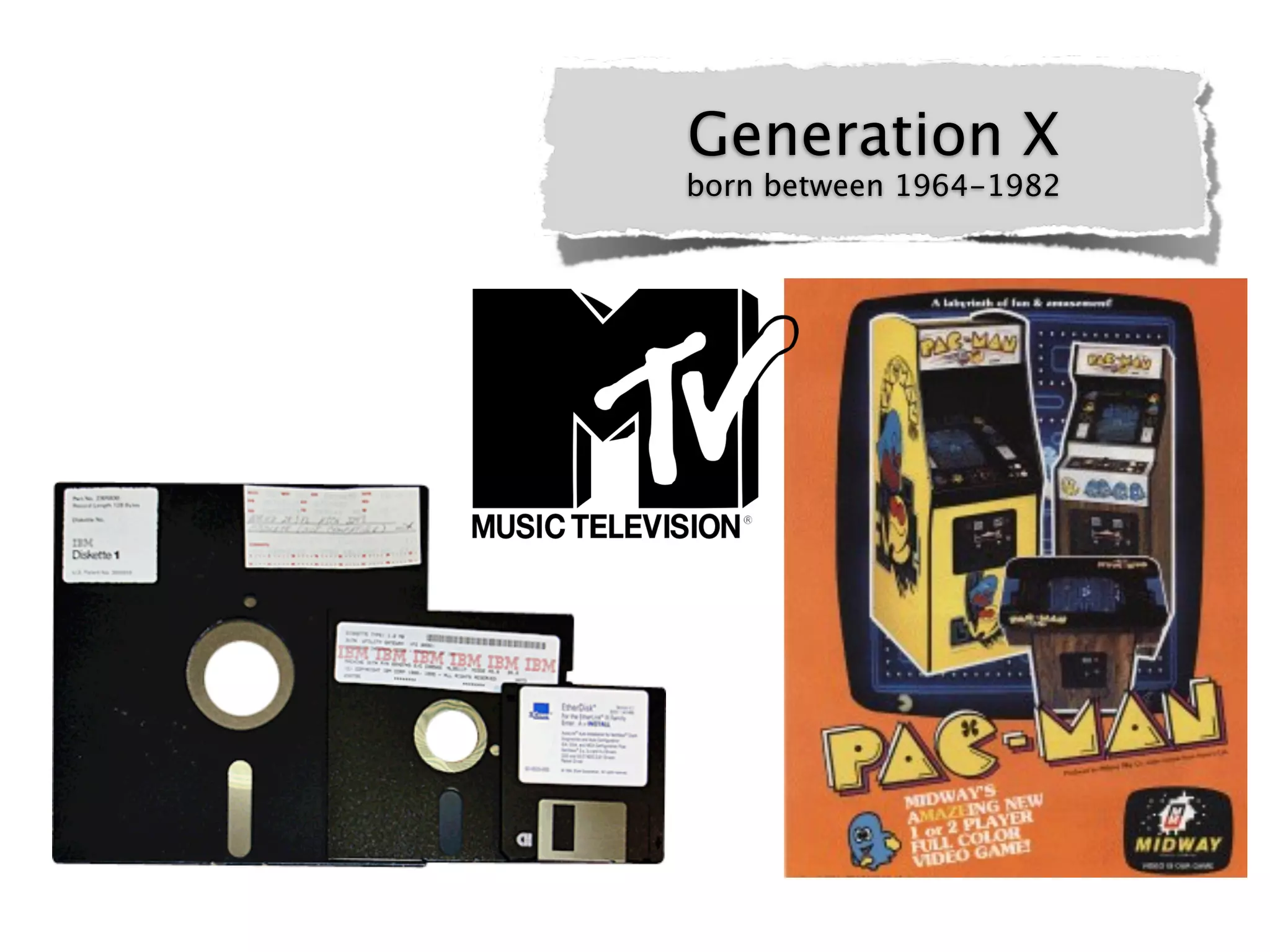 Generation X
born between 1964-1982
 