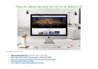 Trang chủ website xây dựng nên hiển thị các thông tin gì?
Chùm bài viết cùng chủ đề:
 Thiết Kế Website Xây Dựng【Web Đẹp, Nhanh, Chuẩn SEO】
 1000+ Mẫu Website Công Ty Xây Dựng Đẹp 【CỰC PHẨM 2020】
 Tại sao các công ty xây dựng cũng cần thiết kế website chuyên nghiệp?
 Tính năng website công ty xây dựng
 Top 10 website công ty xây dựng đẹp nhất Việt Nam
 