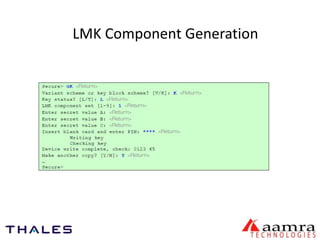 LMK Component Generation 
TRACERT 
 