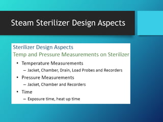 Steam Sterilizer Design Aspects
 