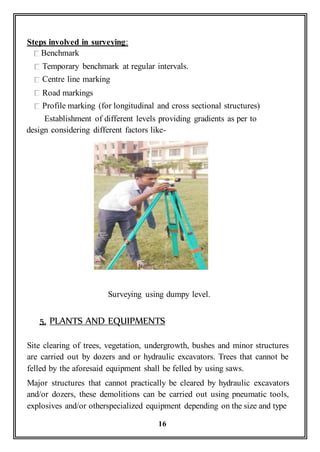 Traning report on pwd cement concrete road pavement | DOCX