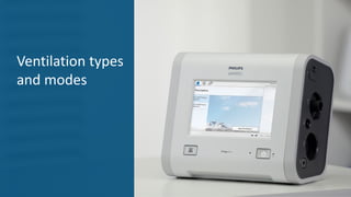 Ventilation types
and modes
 