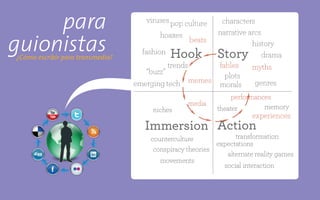 para
guionistas¿Cómo escribir para transmedia?
 
