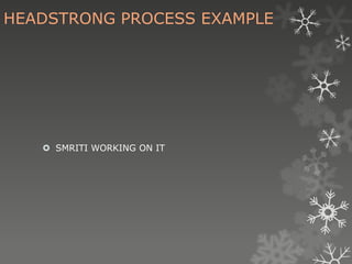 Headstrong Examples Tranning & development | PPTX