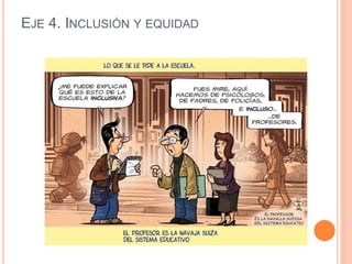 EJE 4. INCLUSIÓN Y EQUIDAD
 