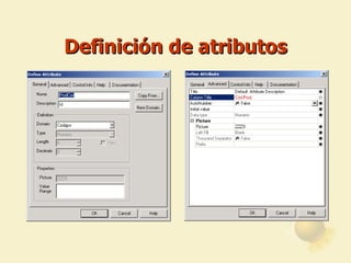 Definición de atributos 