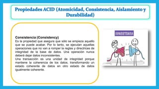 Datos Inconsistentes Transacciones | PPTX