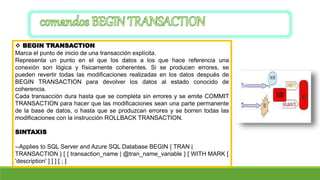 Transacciones | PPTX