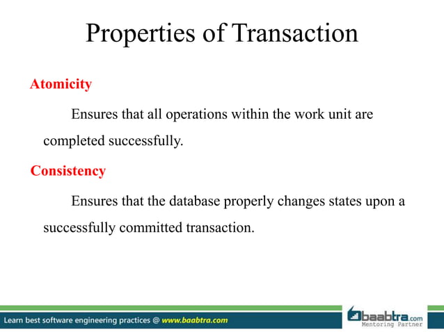 Transaction in MYSQL | PPTX | Databases | Computer Software and ...