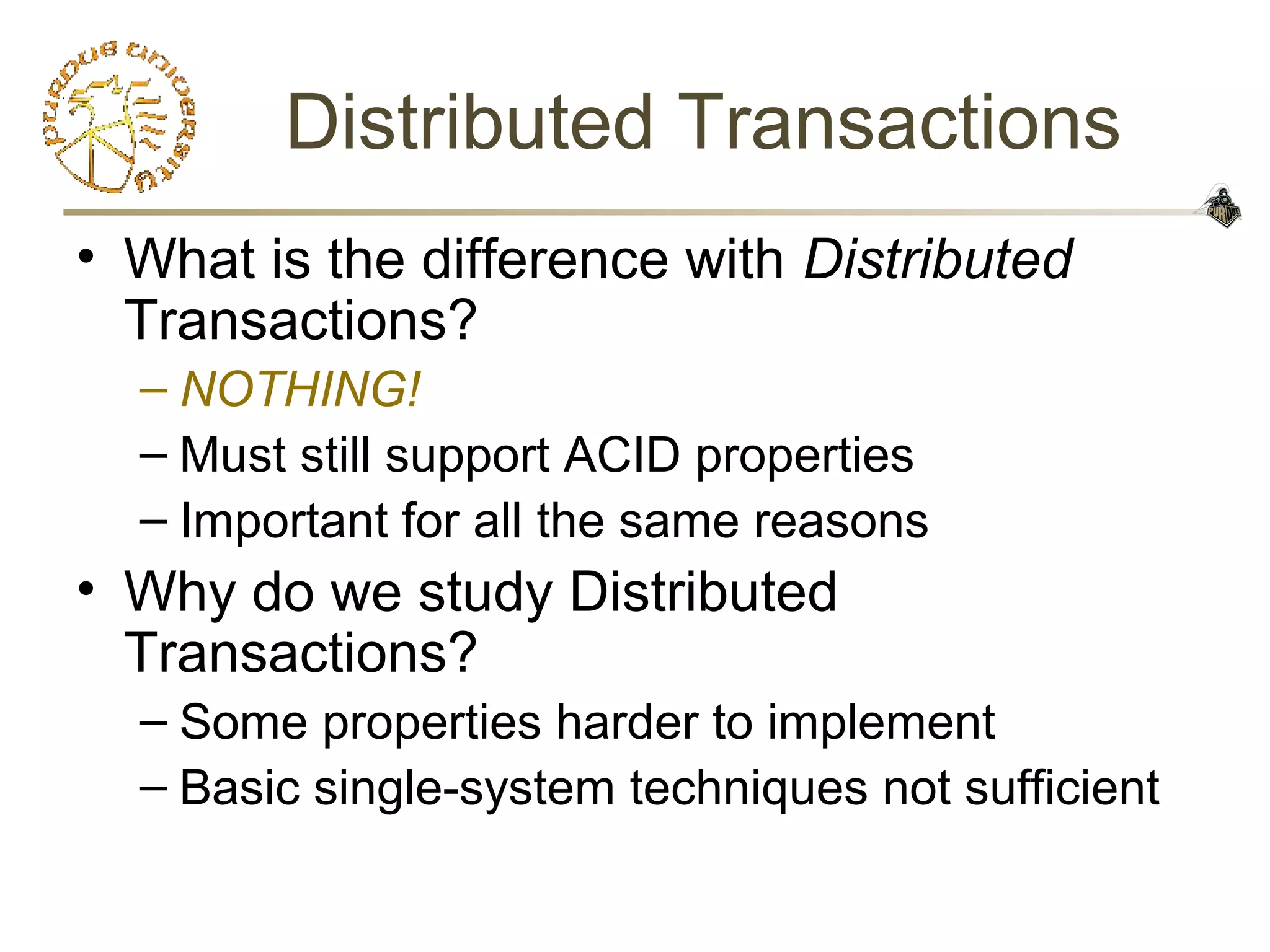 Distributed Transaction | PPT | Databases | Computer Software and ...