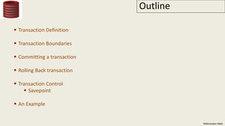 Define Transaction Guide Transaction | PPTX