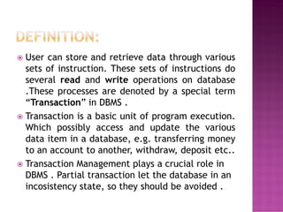 Transaction | PDF