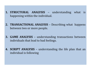 Transactional analysis | PPTX