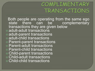 Transactional analysis | PPT