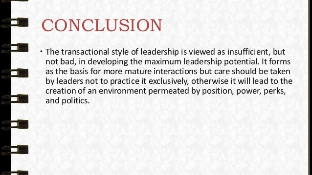 Transactional leadership theory