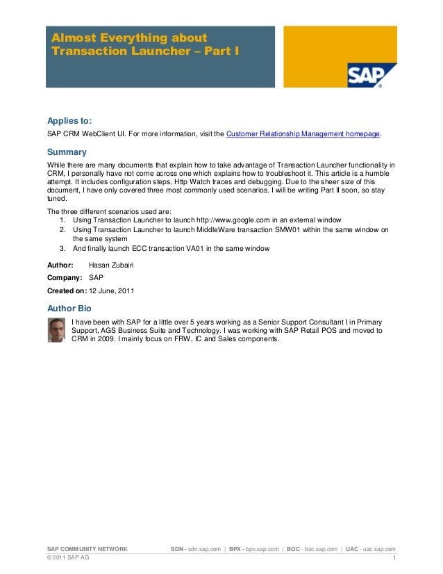 sap crm technical consultant resume transaction launcher sap crm technical consultant resume transaction launcher