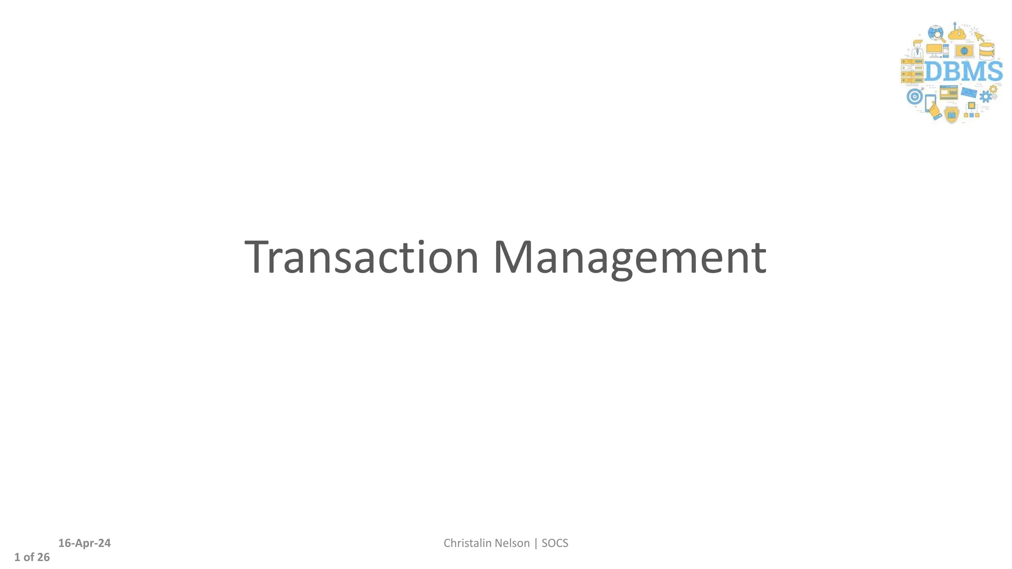 Transaction Management in Database Management System | PDF