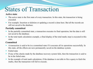 Transaction management and concurrency