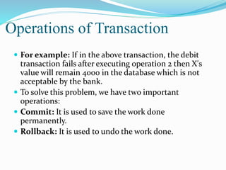 Transaction management and concurrency