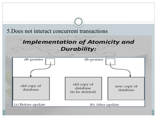 5.Does not interact concurrent transactions
 