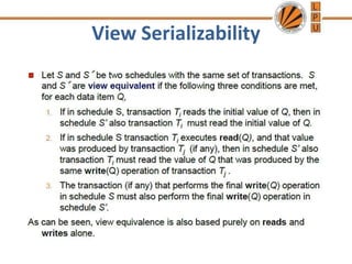 View Serializability
 