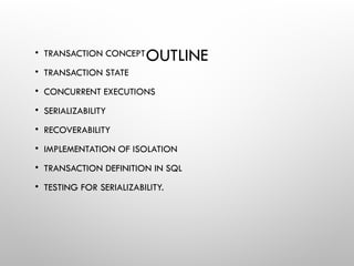 Recoverability Testing Transactions.pptx BSc in CSE Database Management | PPTX