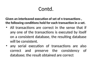 Comprehensive Overview of Reliability, Transactions, and Concurrency in ...