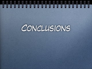 Conclusions
 