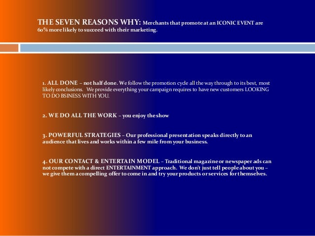 Iconic Events Sponsor & Advertise