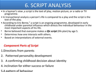 Transational Analysis, Scope,Types,Applications, limitations and ...
