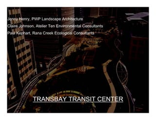 Transbay Presentation Sustainable Silicon Valley | PDF