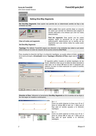 Transcad Output TransCAD Module III | PDF
