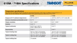 6109A / 7109A Specifications
 