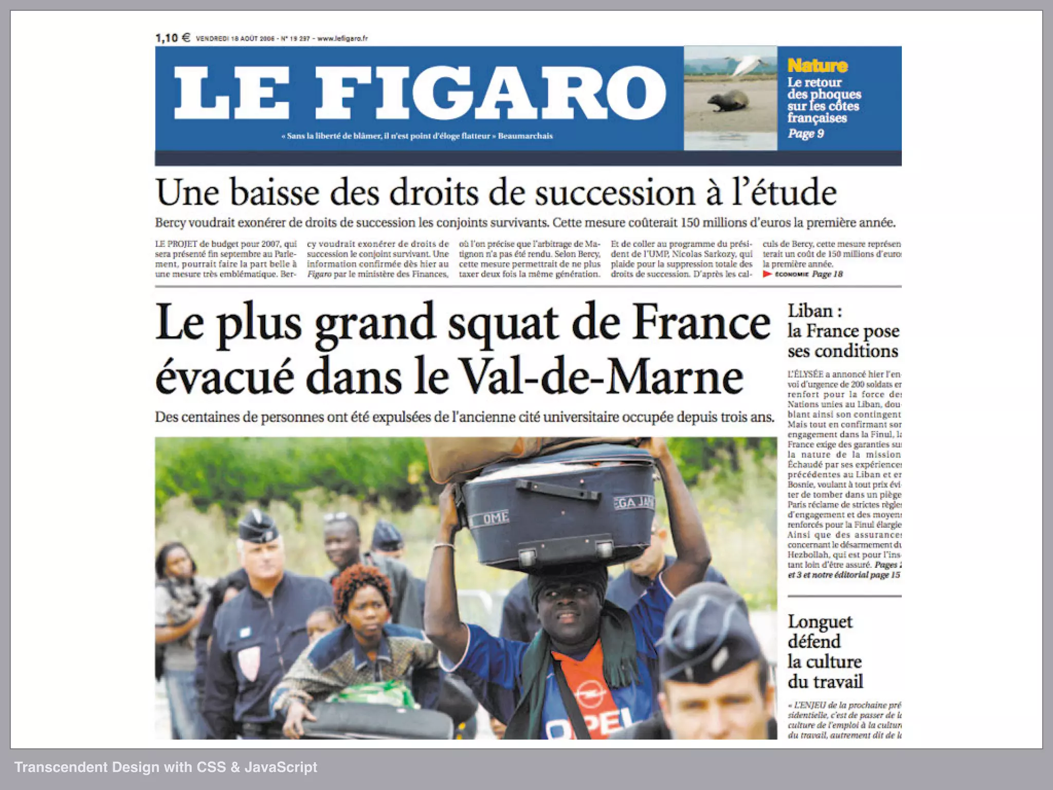 Transcendent Design with CSS & JavaScript (Web Directions North '07)