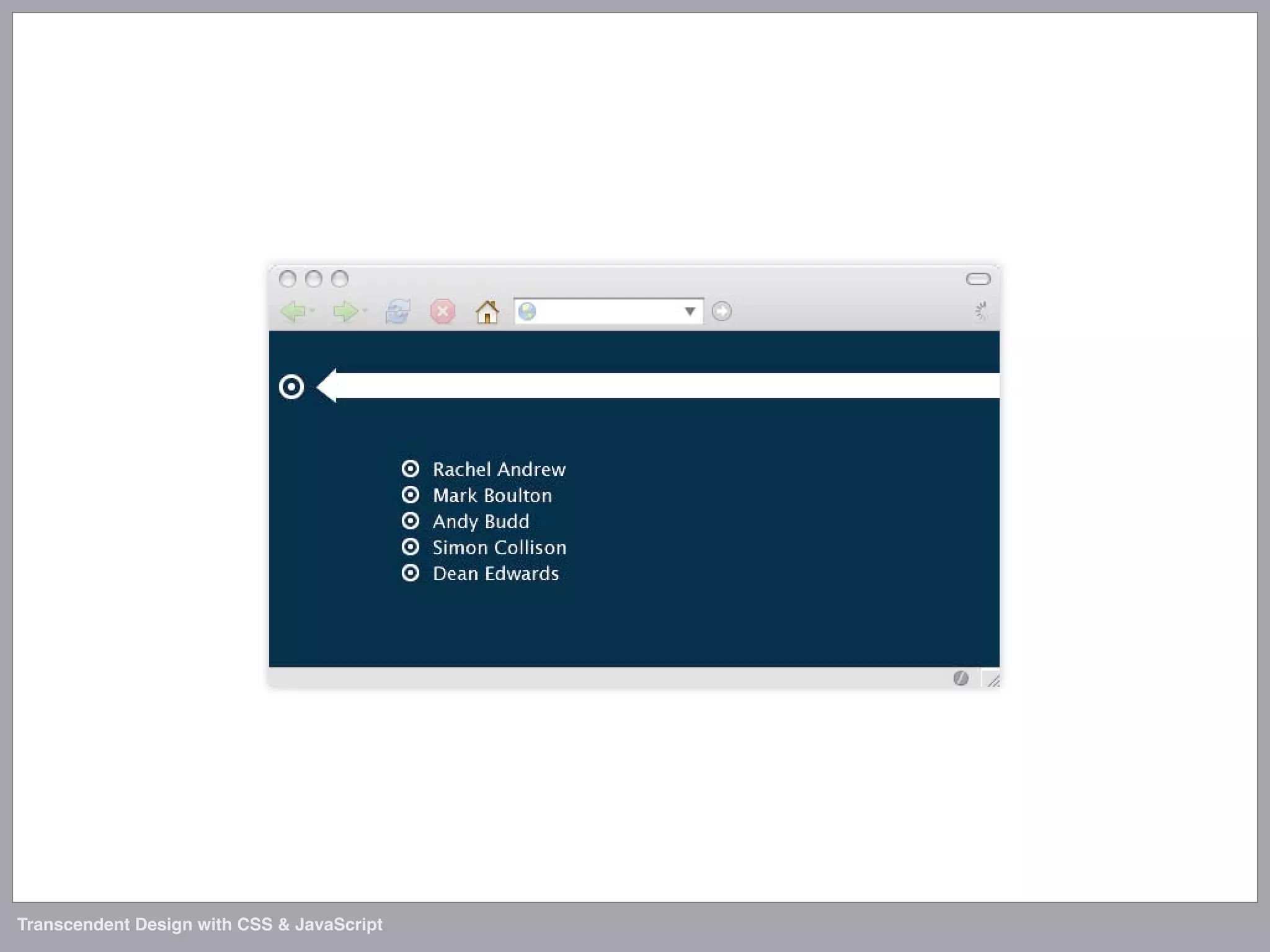 Transcendent Design with CSS & JavaScript (Web Directions North '07)