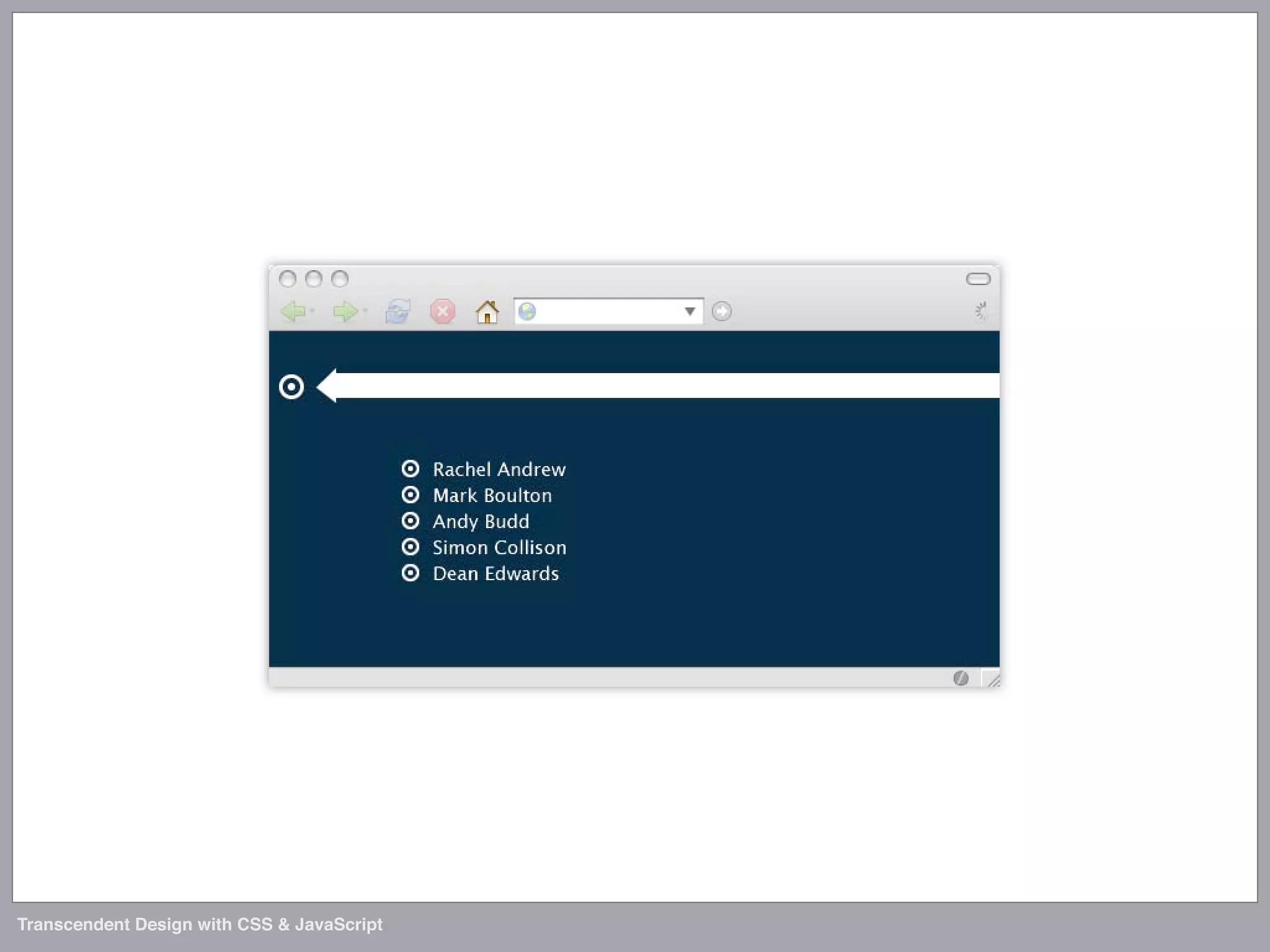Transcendent Design with CSS & JavaScript (Web Directions North '07)