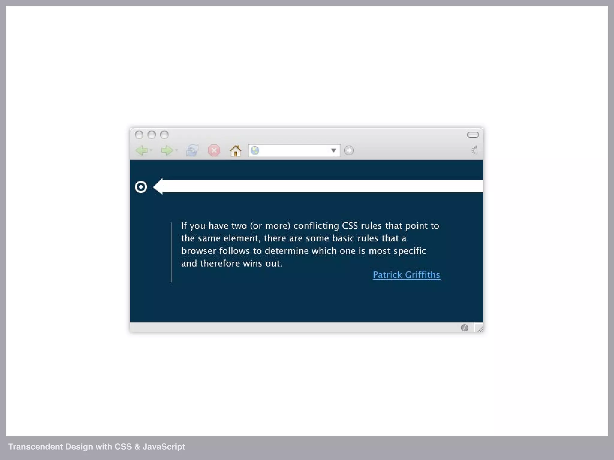 Transcendent Design with CSS & JavaScript (Web Directions North '07)