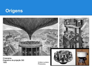 Origens




          Irmãos Lumiere
          Photorama
 