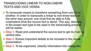 Explain visual-verbal relationships illustrated in tables, graphs, and ...