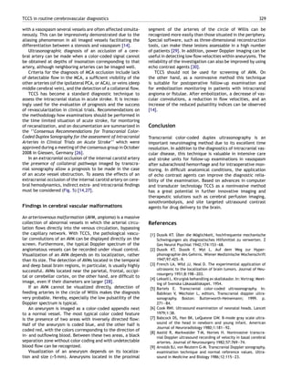 Tion Color Transcranial color coded duplex ultrasonography in routine ...
