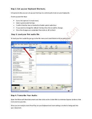 can speech live be use with nch express scribe can speech live be use with nch express scribe