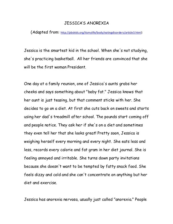 transcript jessica s anorexia