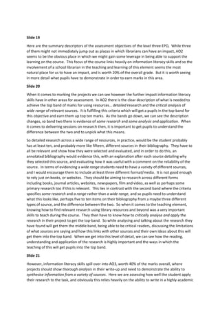 Epq Ao2 Transcript opportunities extended project qualification and beyond | PDF