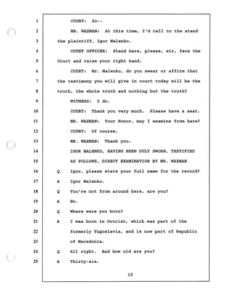 Transcript divorce hearing volume ii part 1
