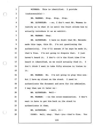 Transcript divorce hearing volume ii part 1